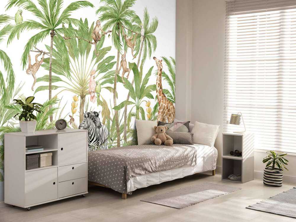 Watercolour jungle animals