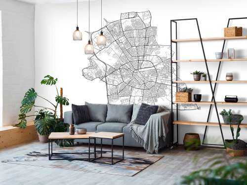 Map of Eindhoven, white