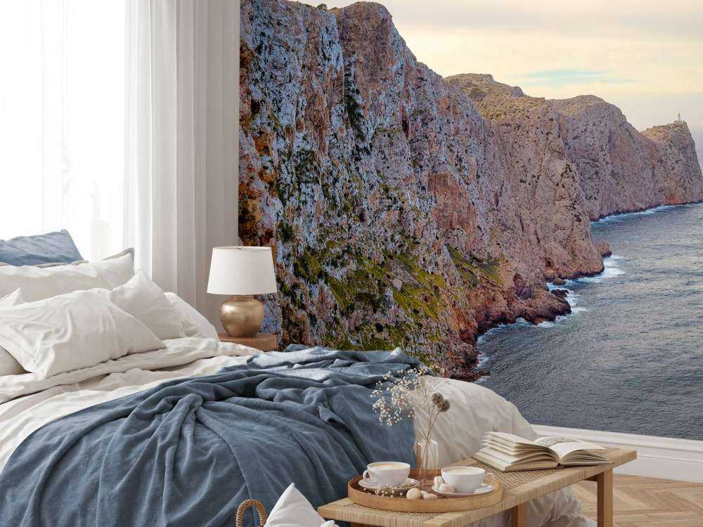 Rotswand aan de kust