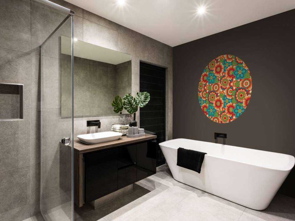 Colourful retro flowers