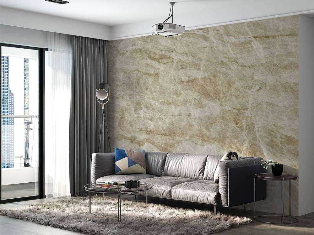 Beige coloured marble