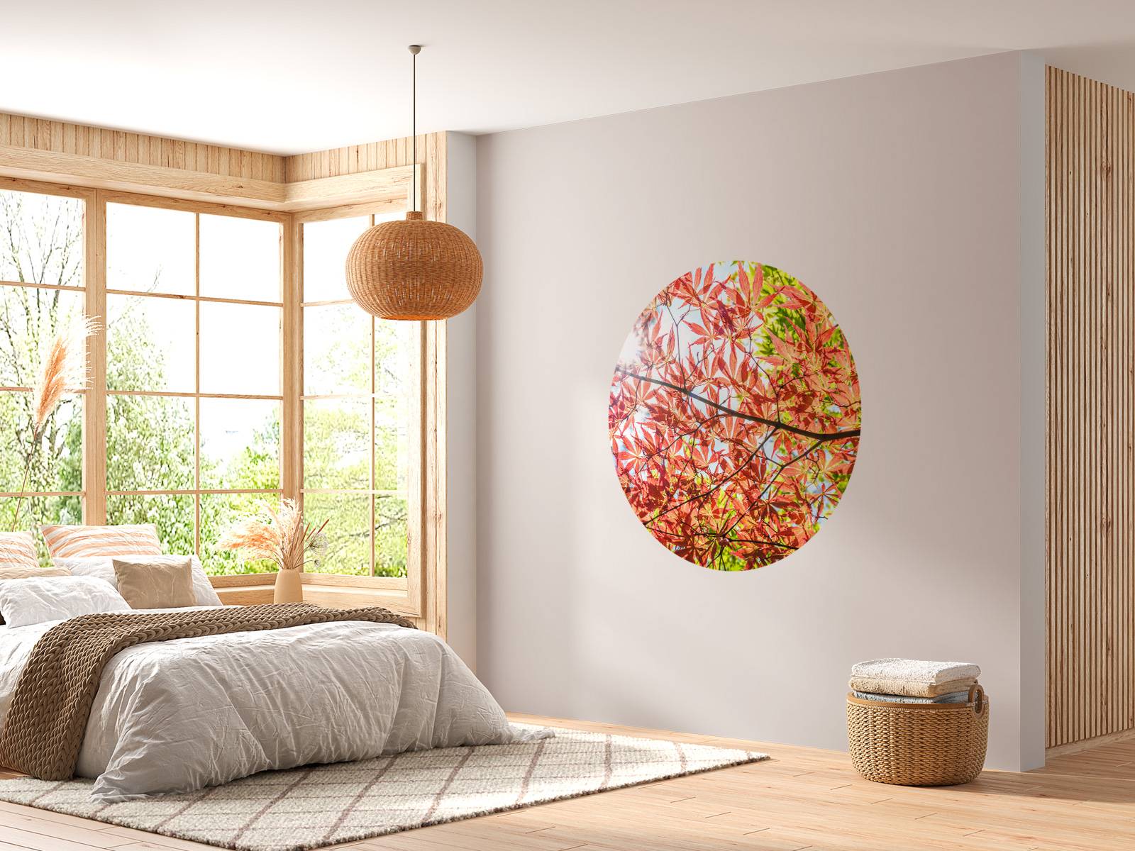 Red autumn leaves