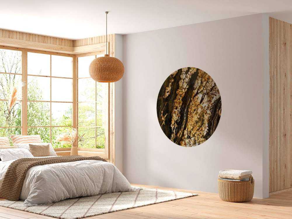 Dark marble with gold structure