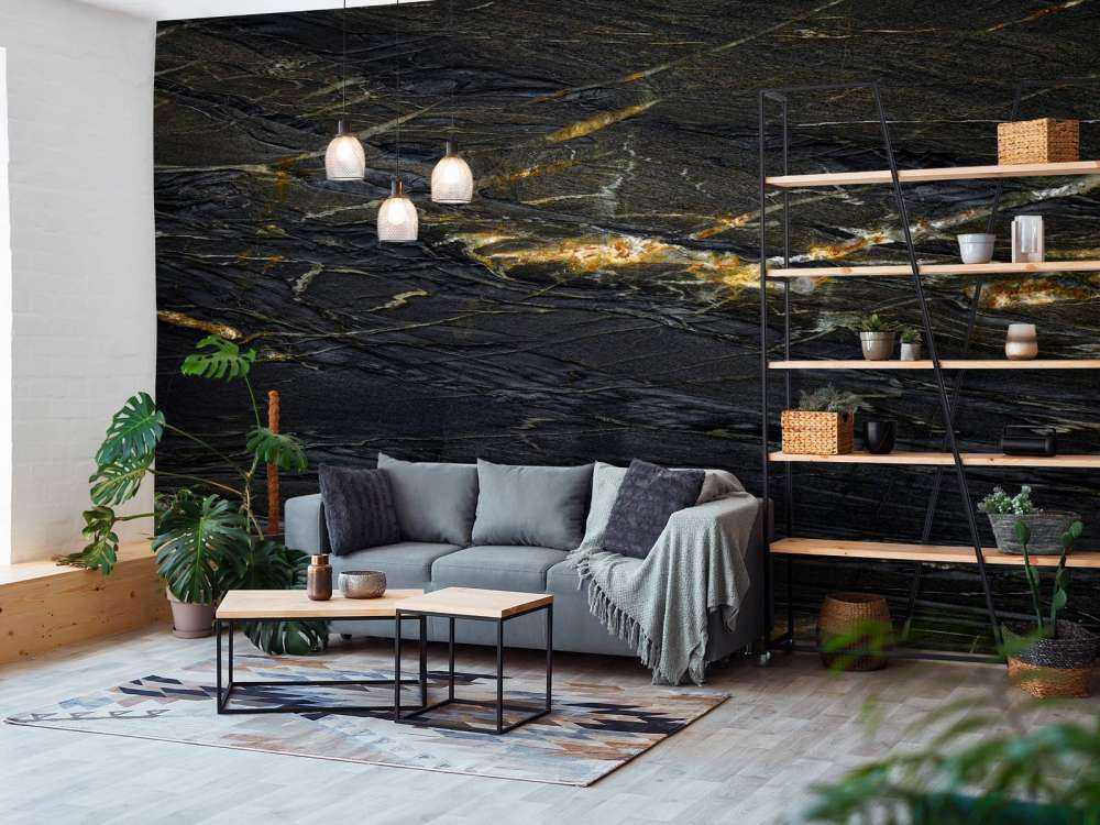 Dark blue marble