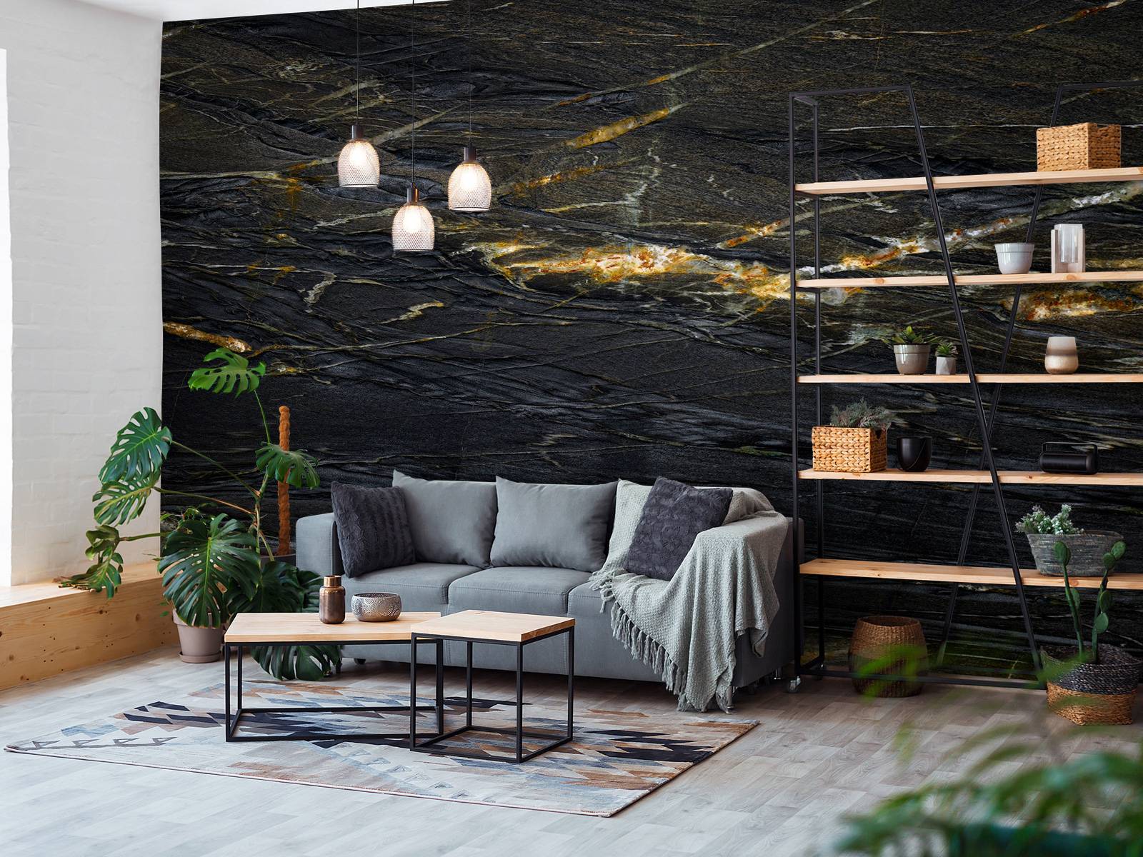 Dark blue marble