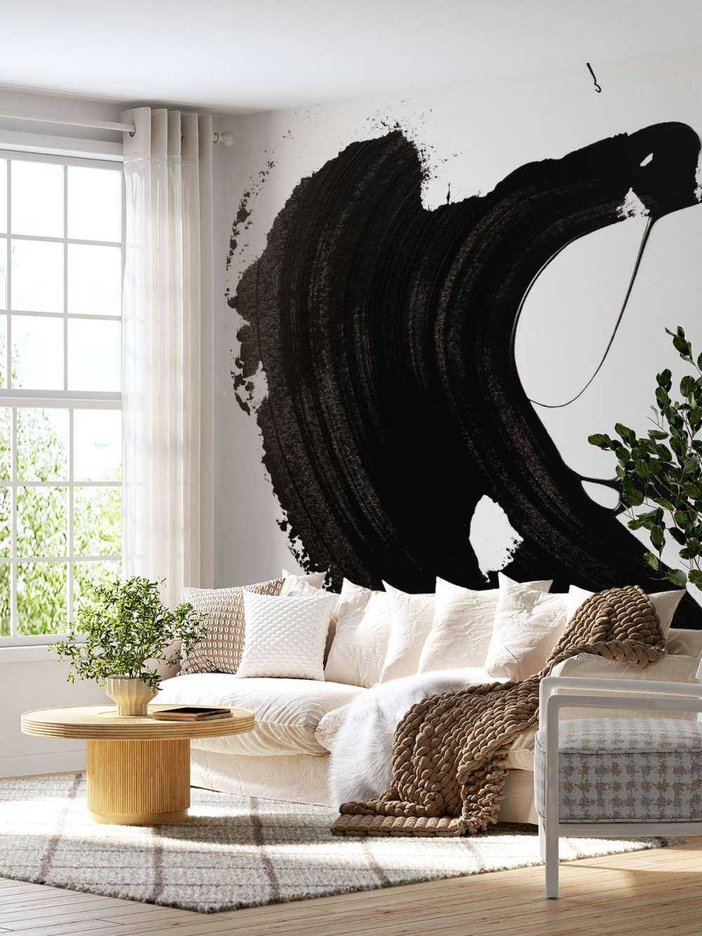 Black abstract Stroke