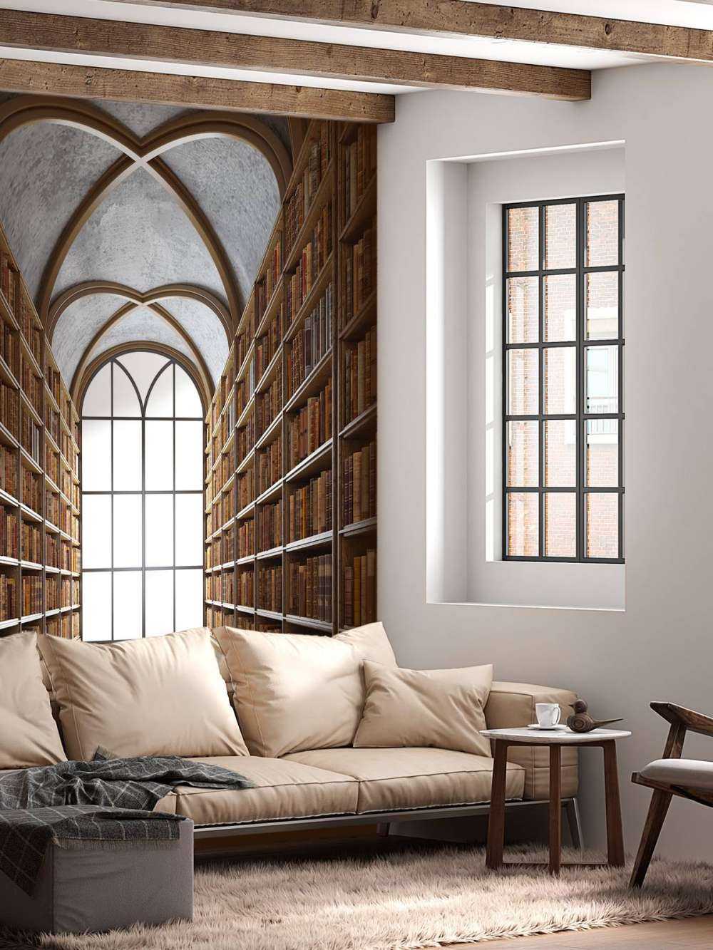 Medieval library hall