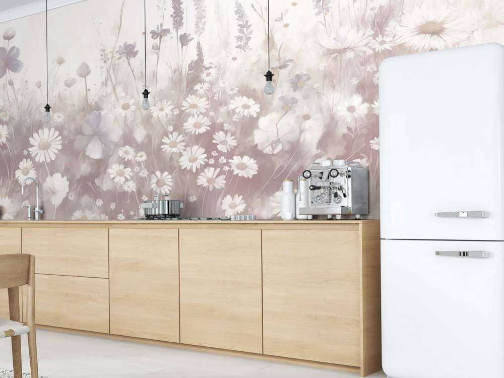 Lush Greenery of Summer Muted Pink