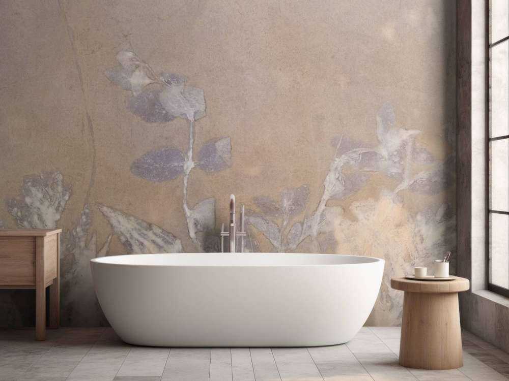 Wild geranium and snowberry - amber