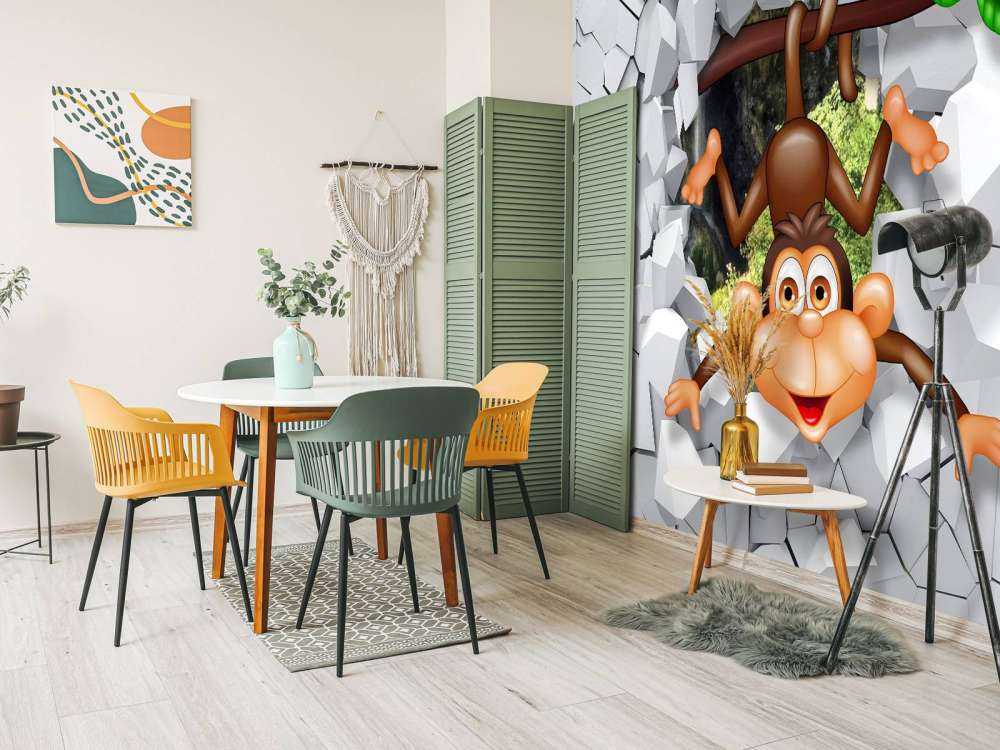 Monkey in a wall