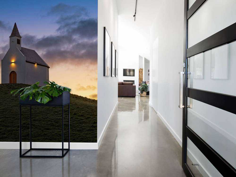 Kerkje bij zonsopgang