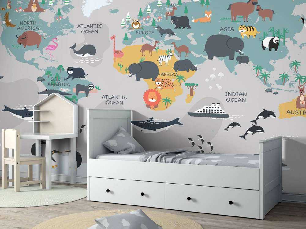 Animal world map
