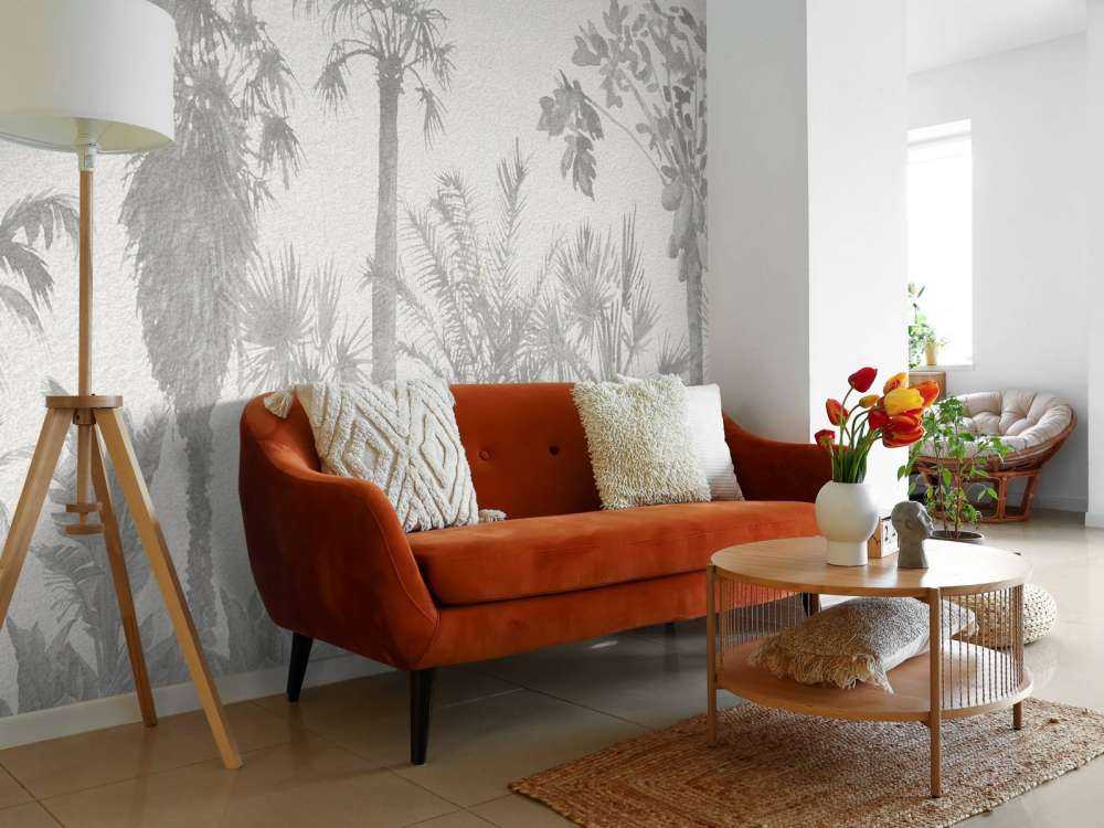 Jungle in shades of grey