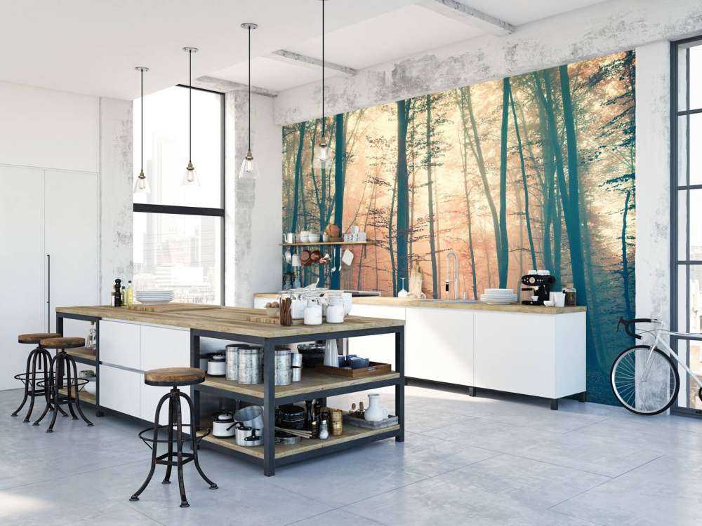 Vintage color forest