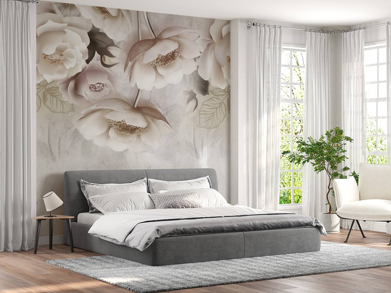 Beige flowers