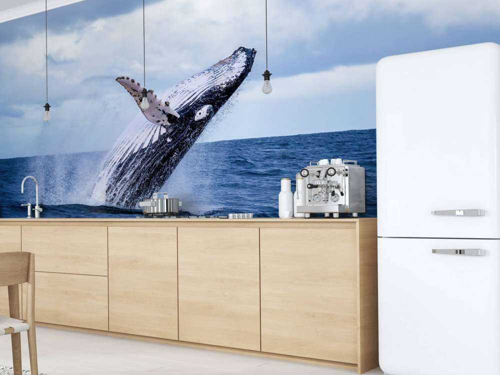 Jumping whale