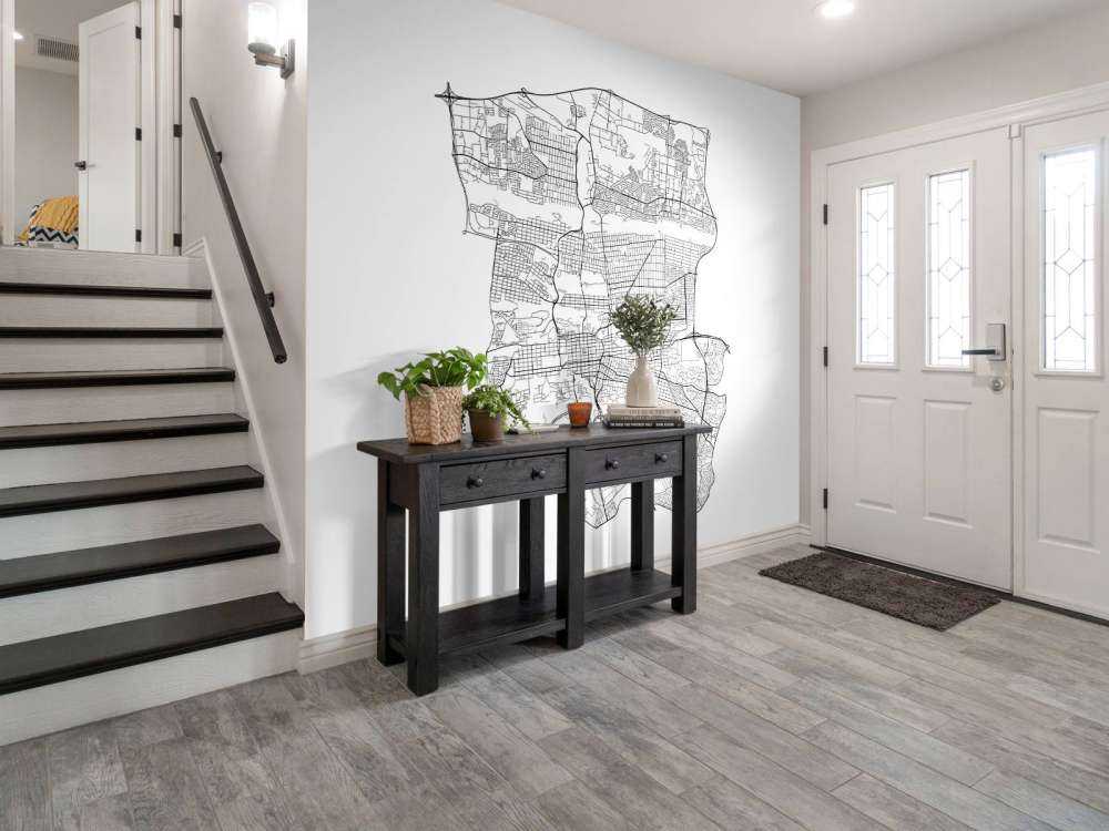 Plattegrond van Pretoria, wit 