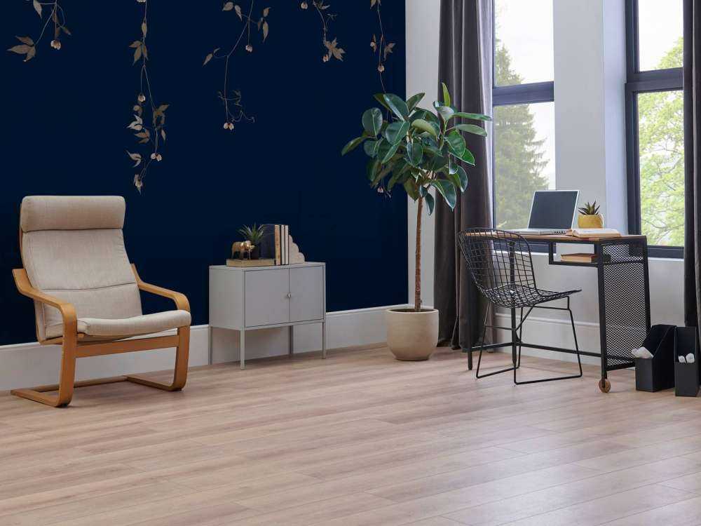 Clematis sprigs on midnight blue