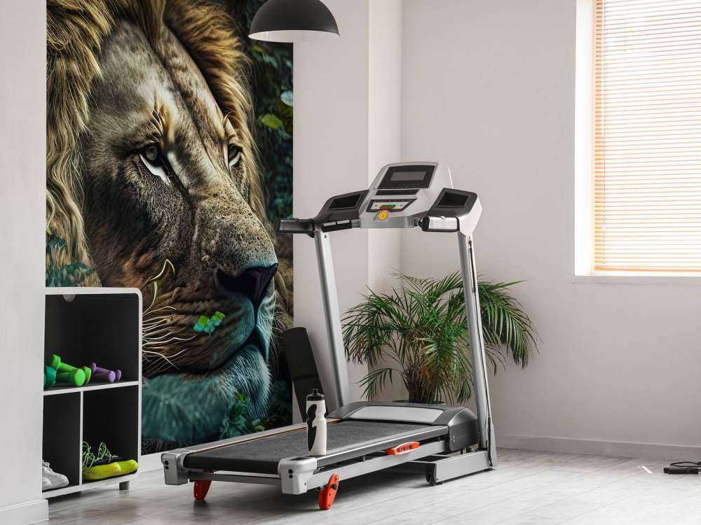 King lion in the jungle