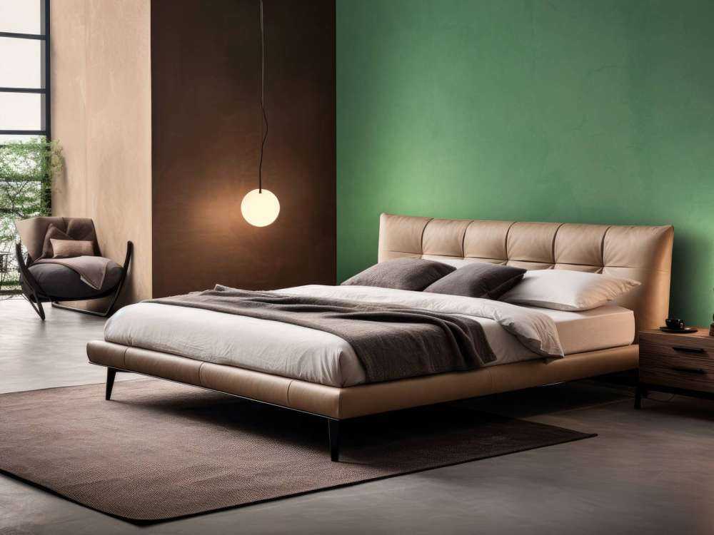 Camouflage green concrete