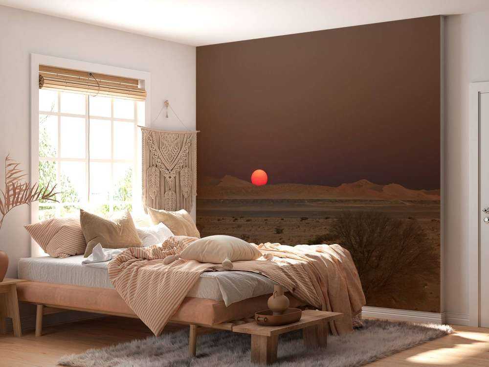 Donkere zonsondergang