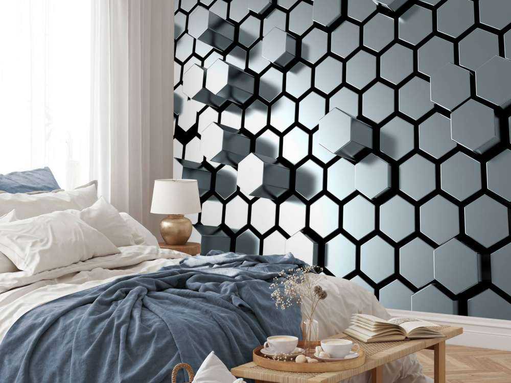 Hexagonal metal plate