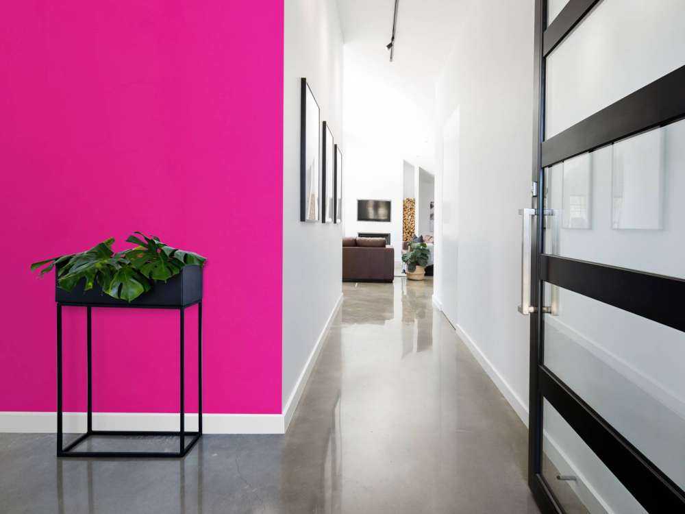 Neon pink concrete