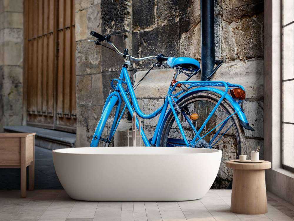 Blue bicycle