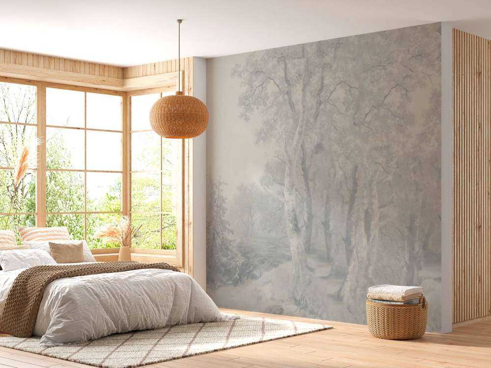 Forest Landscape Blue Panorama