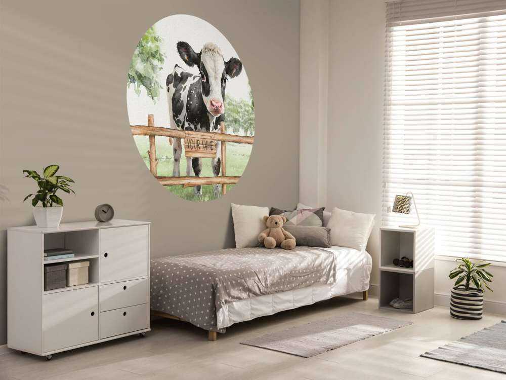 Young cow in a meadow