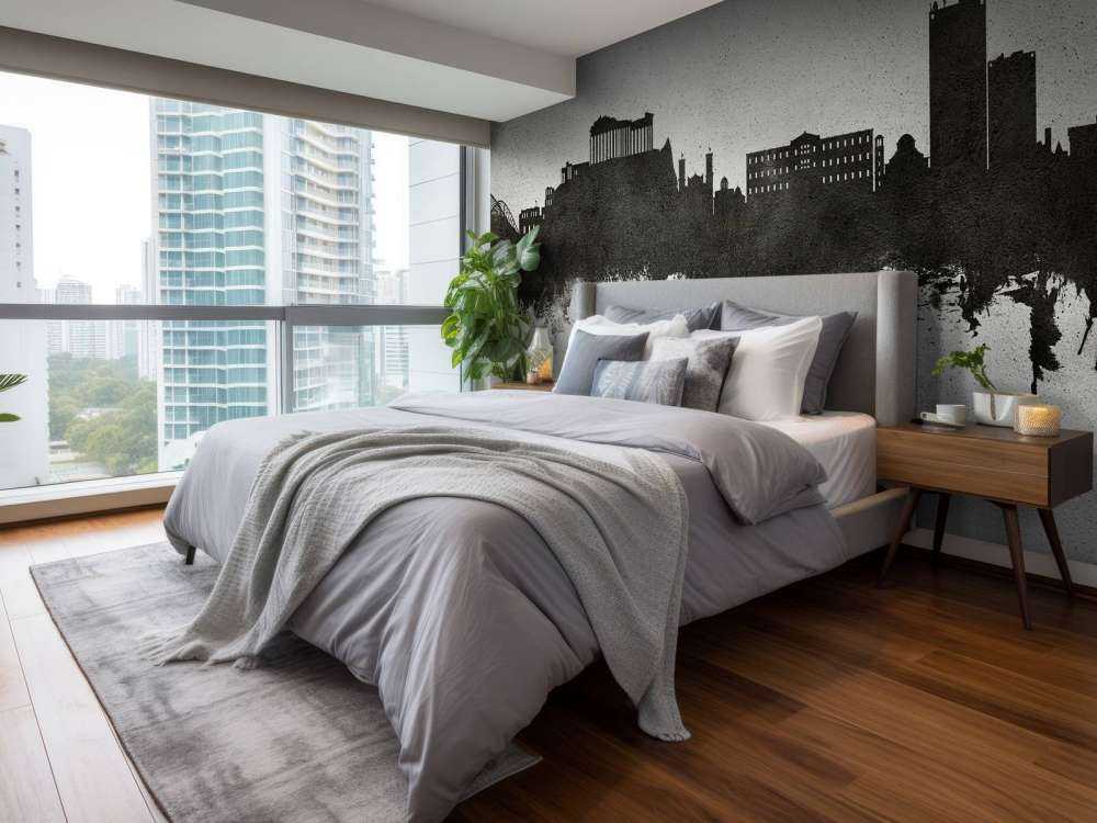 Watercolor skyline, Athens