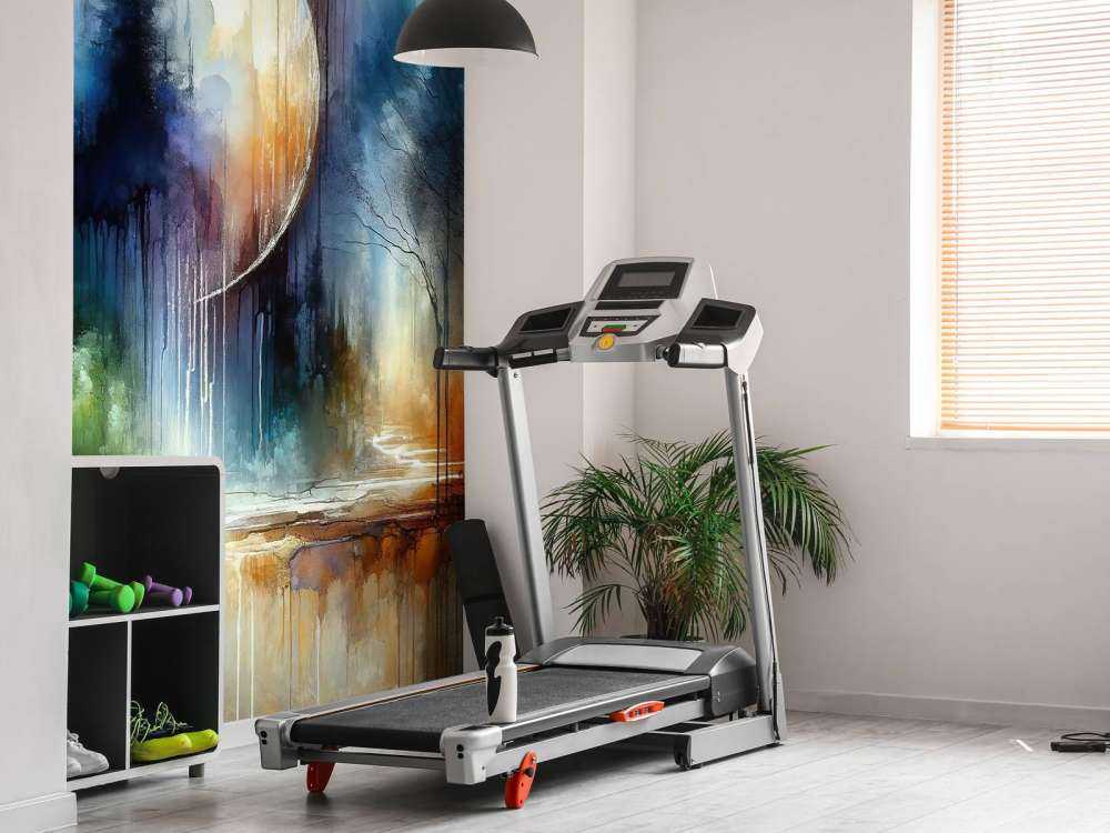 Watercolor Abstract Forest At Moonlight