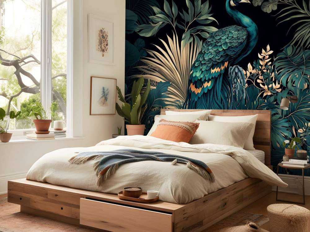 Nighttime Beauty of the Peacock