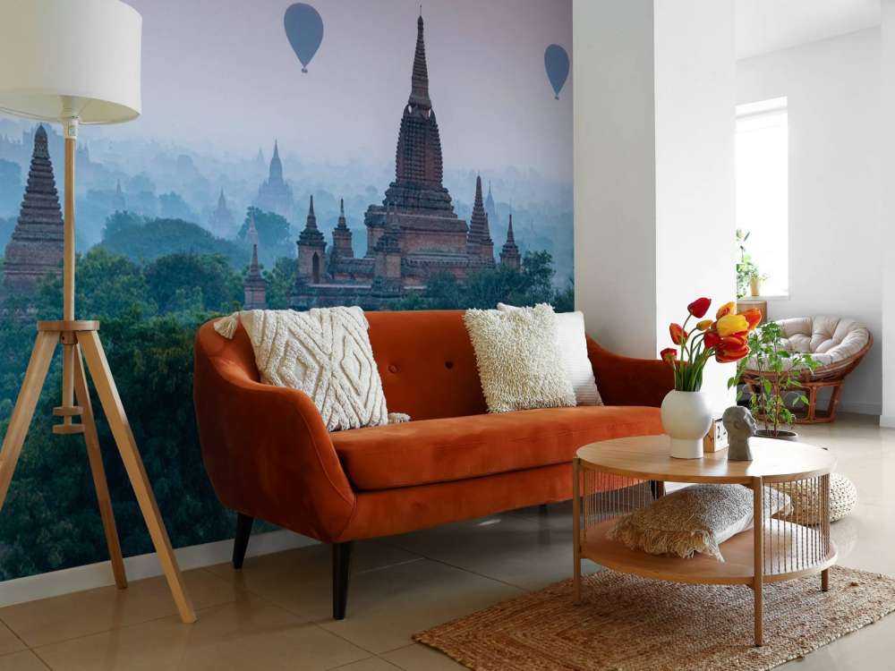 Temples and hot air balloons