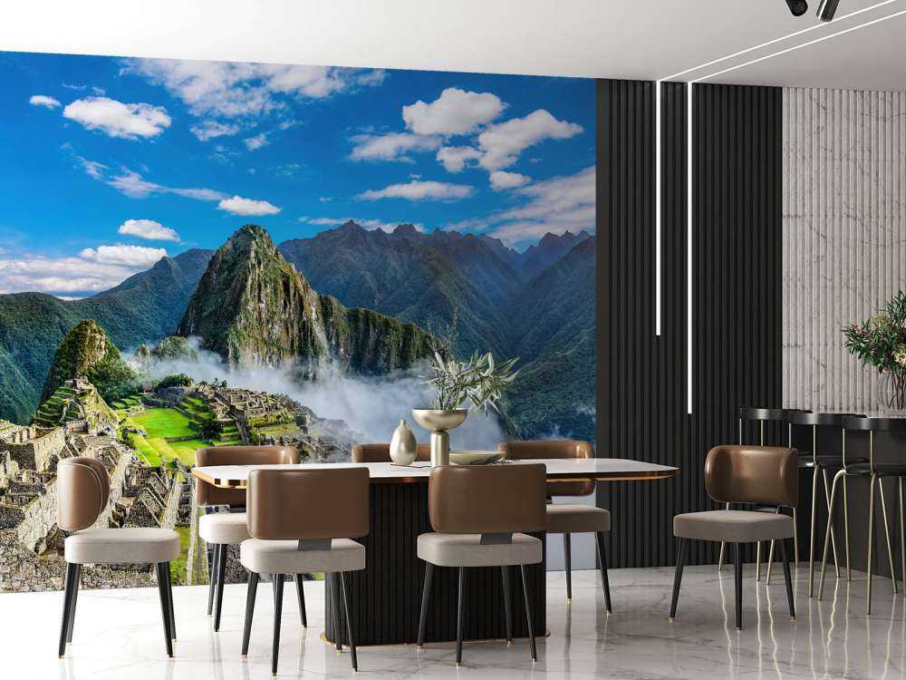 Machu Picchu in the fog