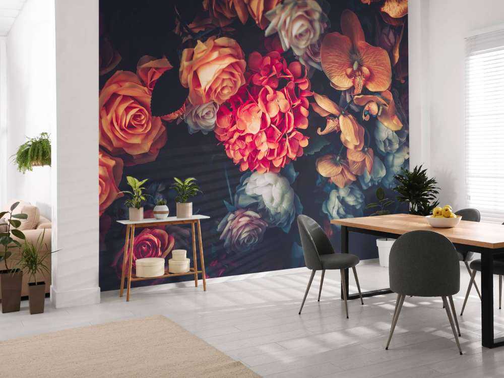 Vintage bouquet of roses