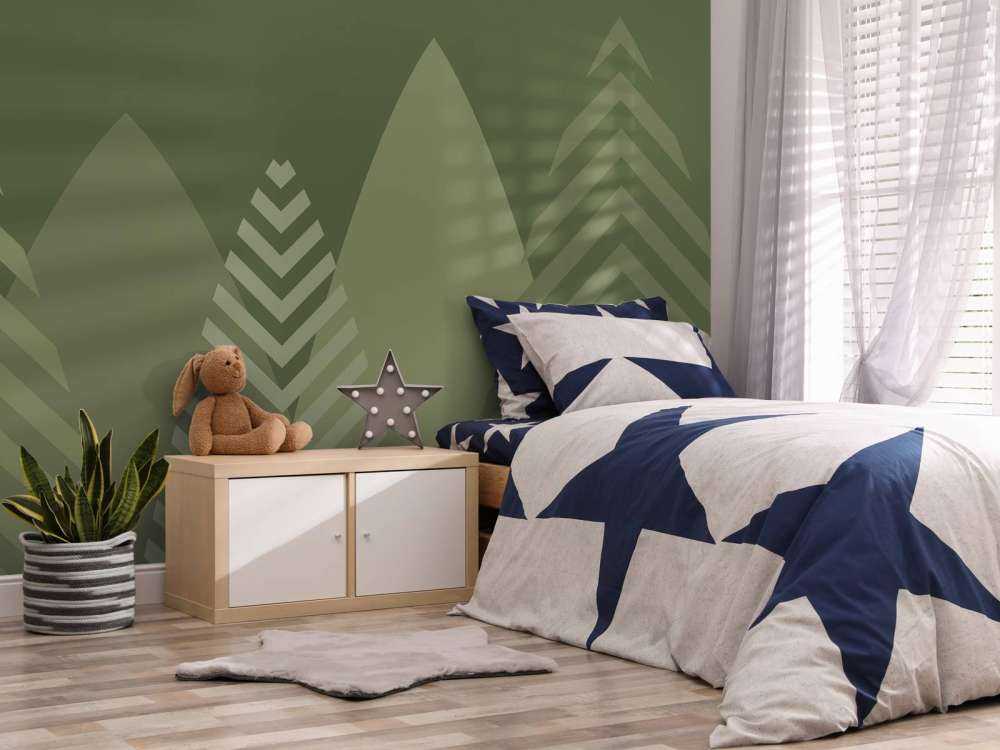 High mountains, green