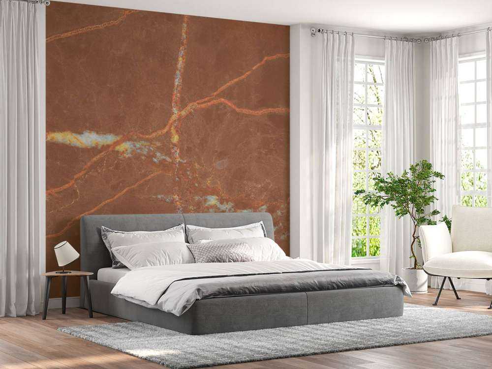 Terracotta marble with lines