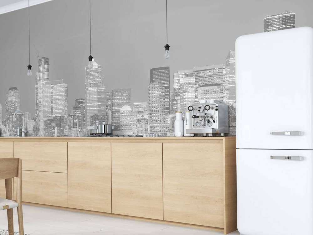 Skyline Seattle in black and white