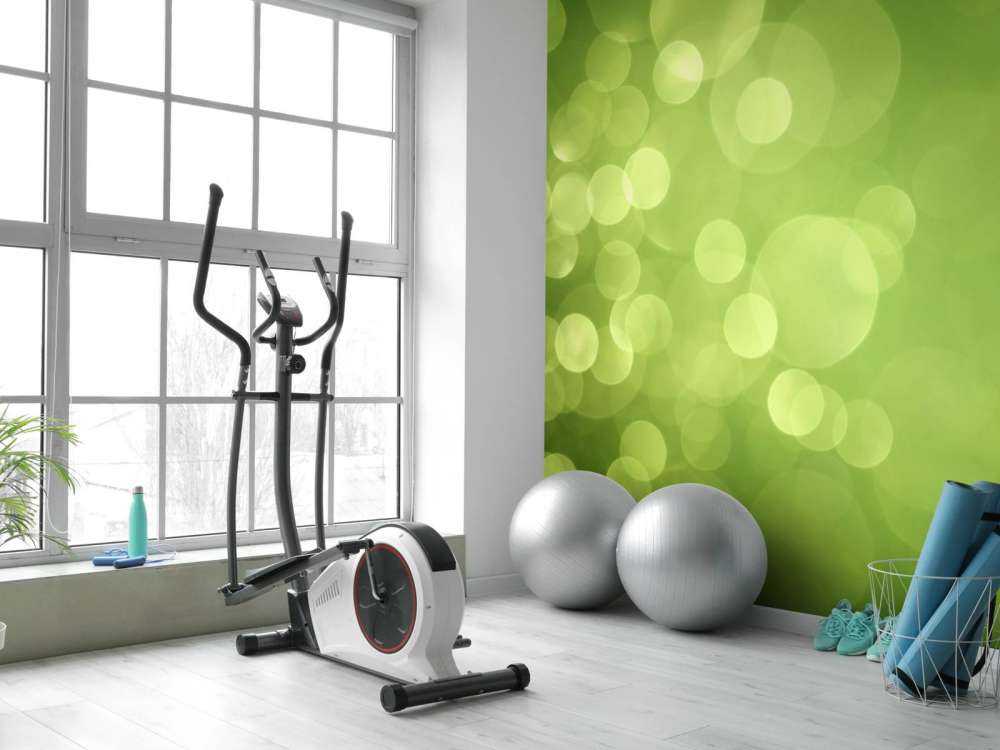 Abstract green circles