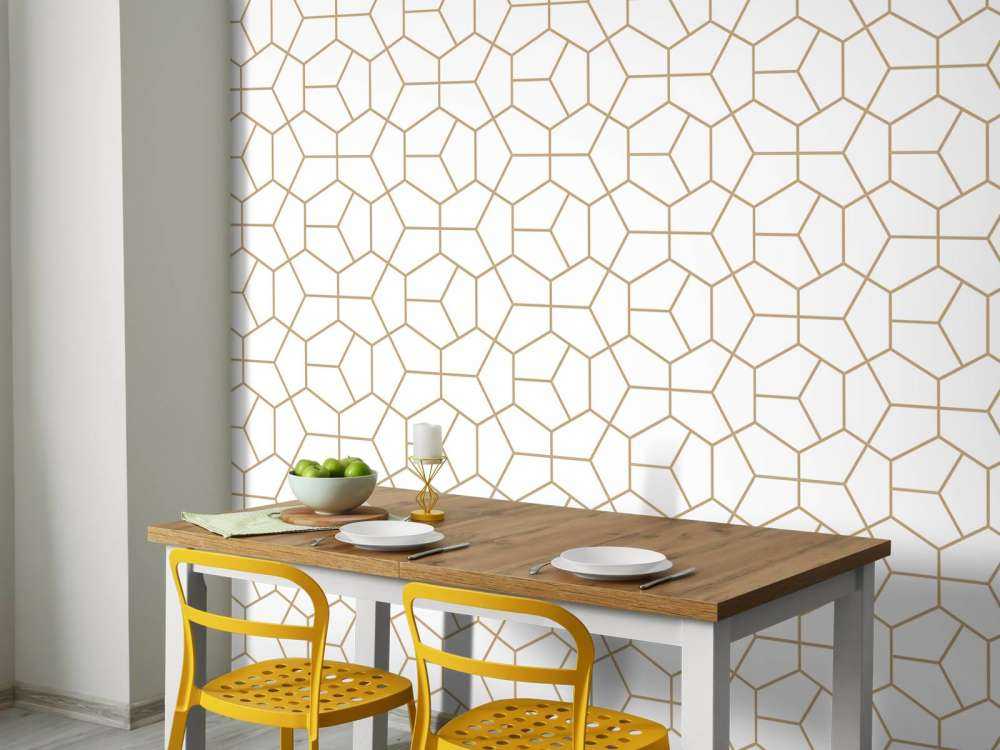 Gold geometric pattern