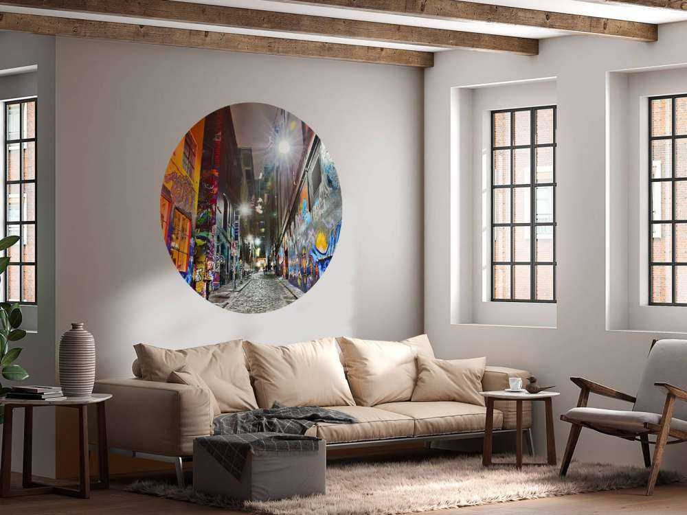 Street with graffiti