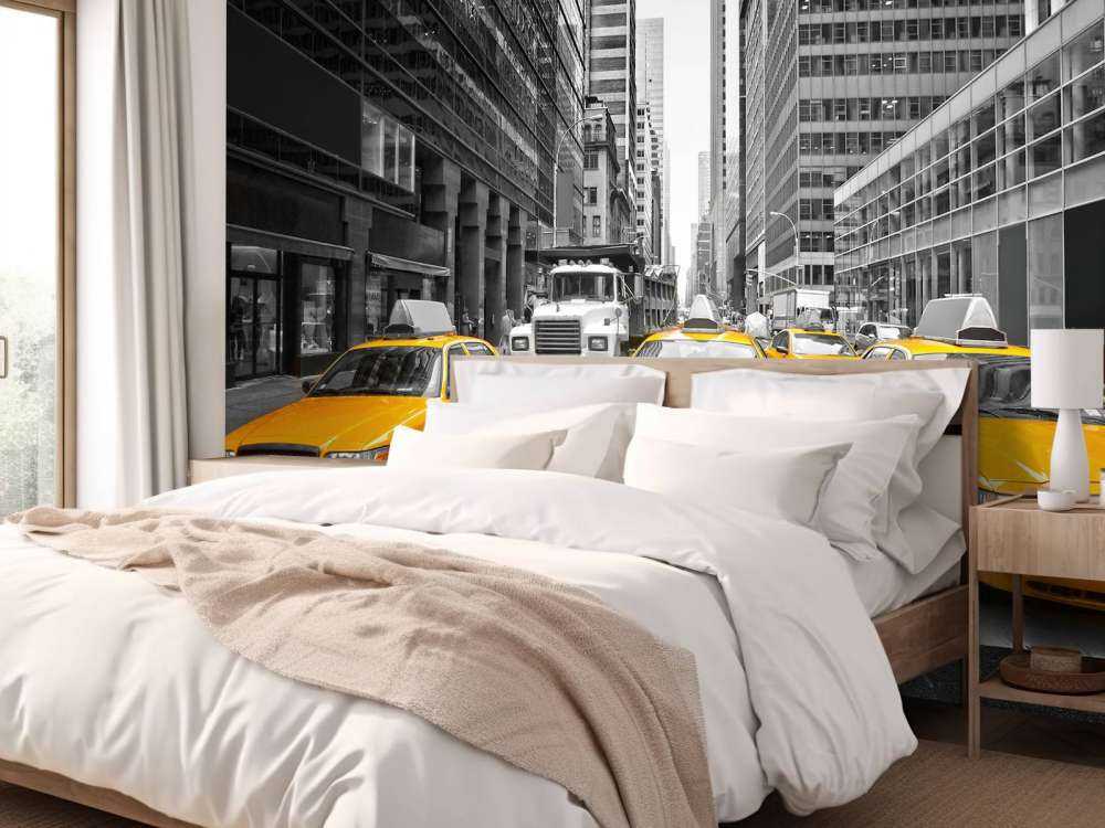 Yellow taxis in New York