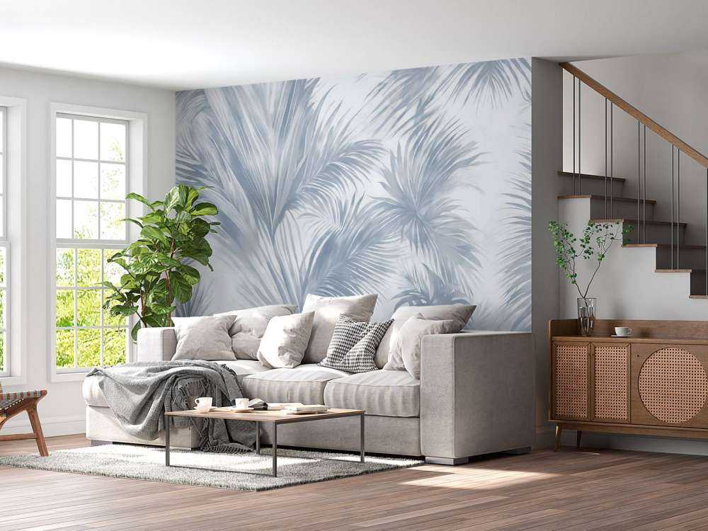 Palm Extravaganza Blue