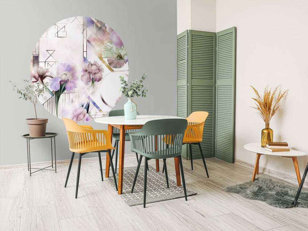 Watercolor Geometry Pink