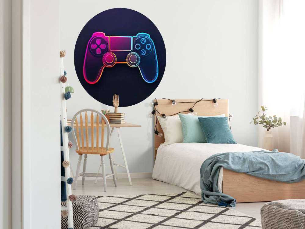 Neon Gaming Controller