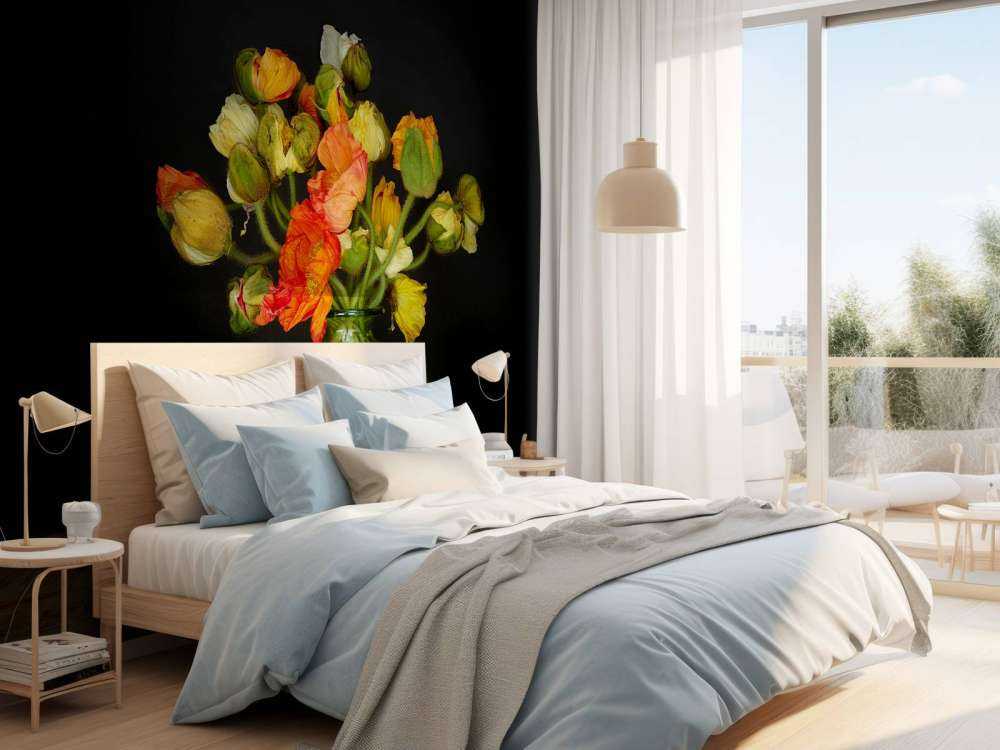 Picturesque vase with flowers