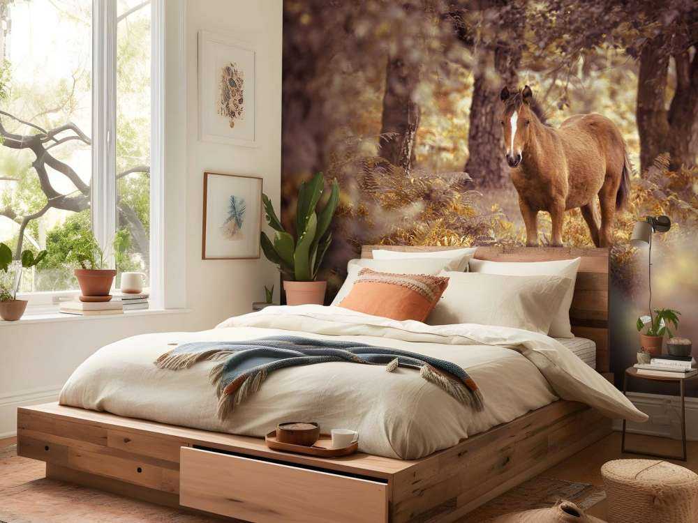 Horse in the wilderness