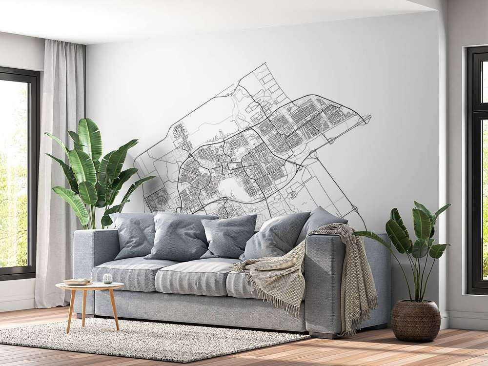 Floor plan of Almere, white