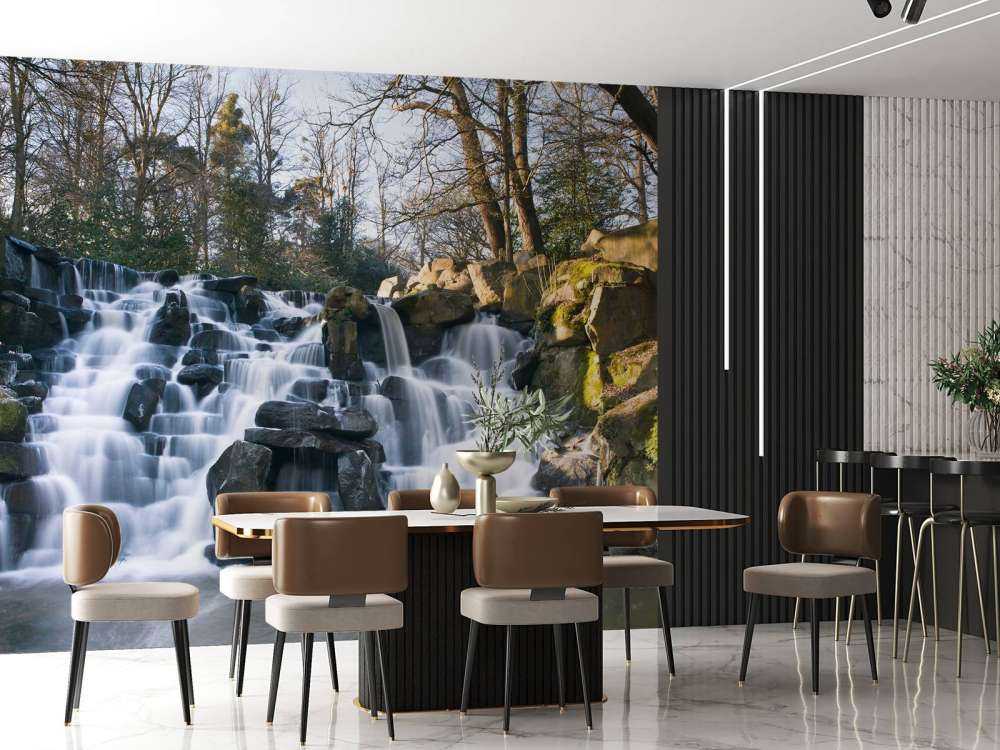 Waterfall in winter